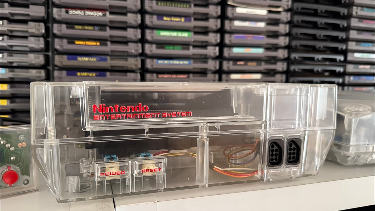 Restoring a Broken NES Board into a Clear Shell | ASMR Retro Console Repair - Purple Screen