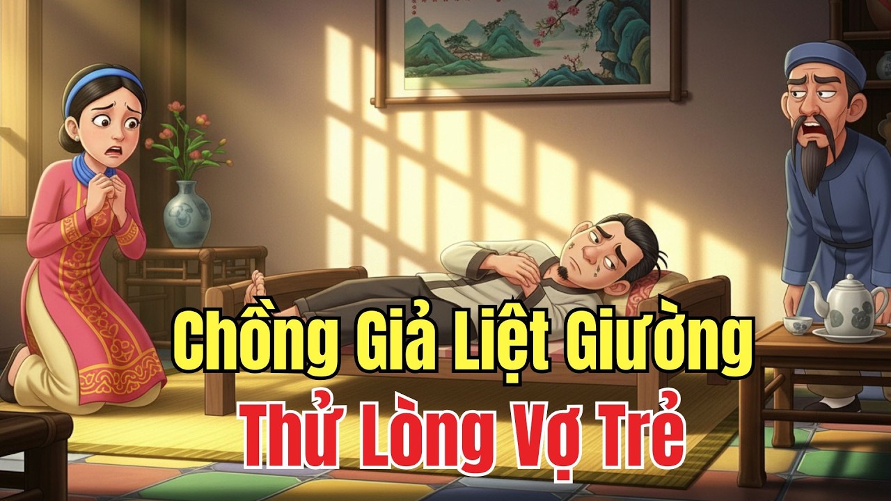 Chuyện Nhân Quả: Chồng Giả Liệt Giường Để Thử Lòng Vợ Trẻ – Kết Cục Đáng Sợ Không Ai Ngờ
