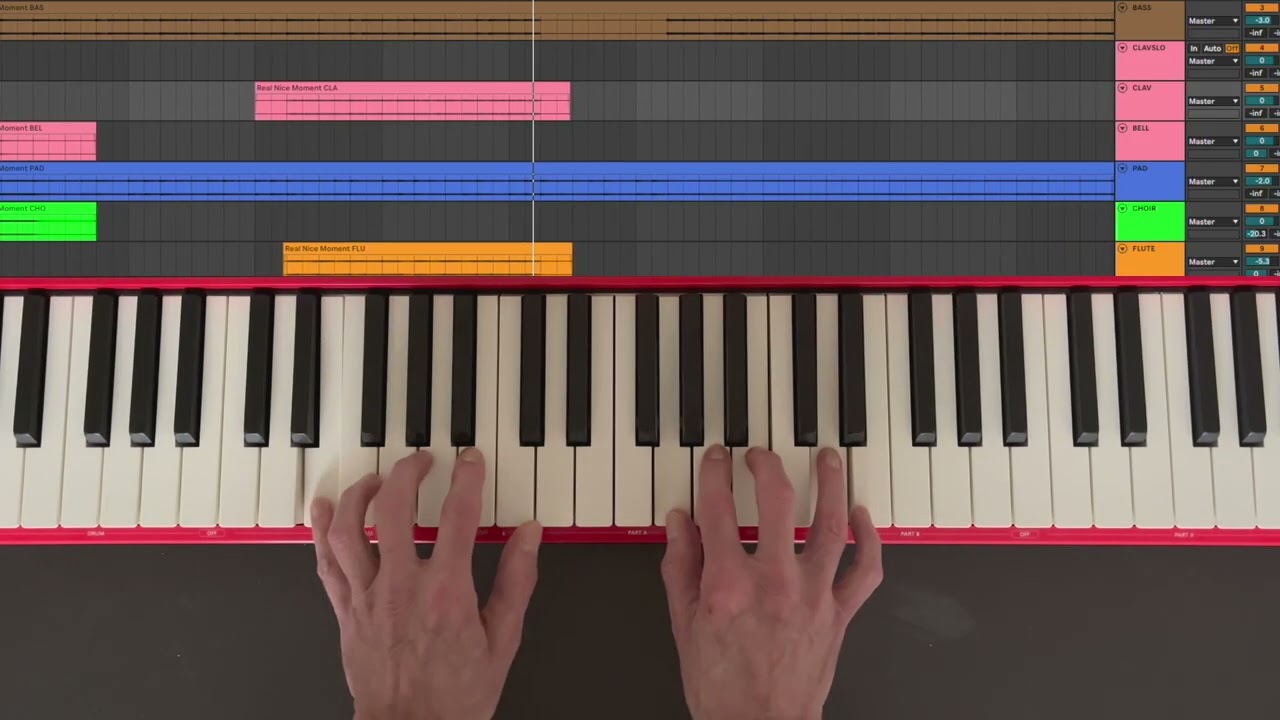 piano tutorial: Real Nice Moment (KNOWER)