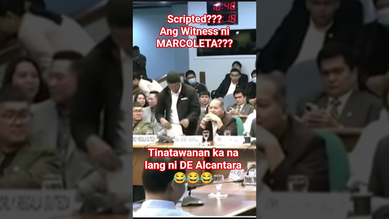 Witness ni Marcoleta! Scripted??? 