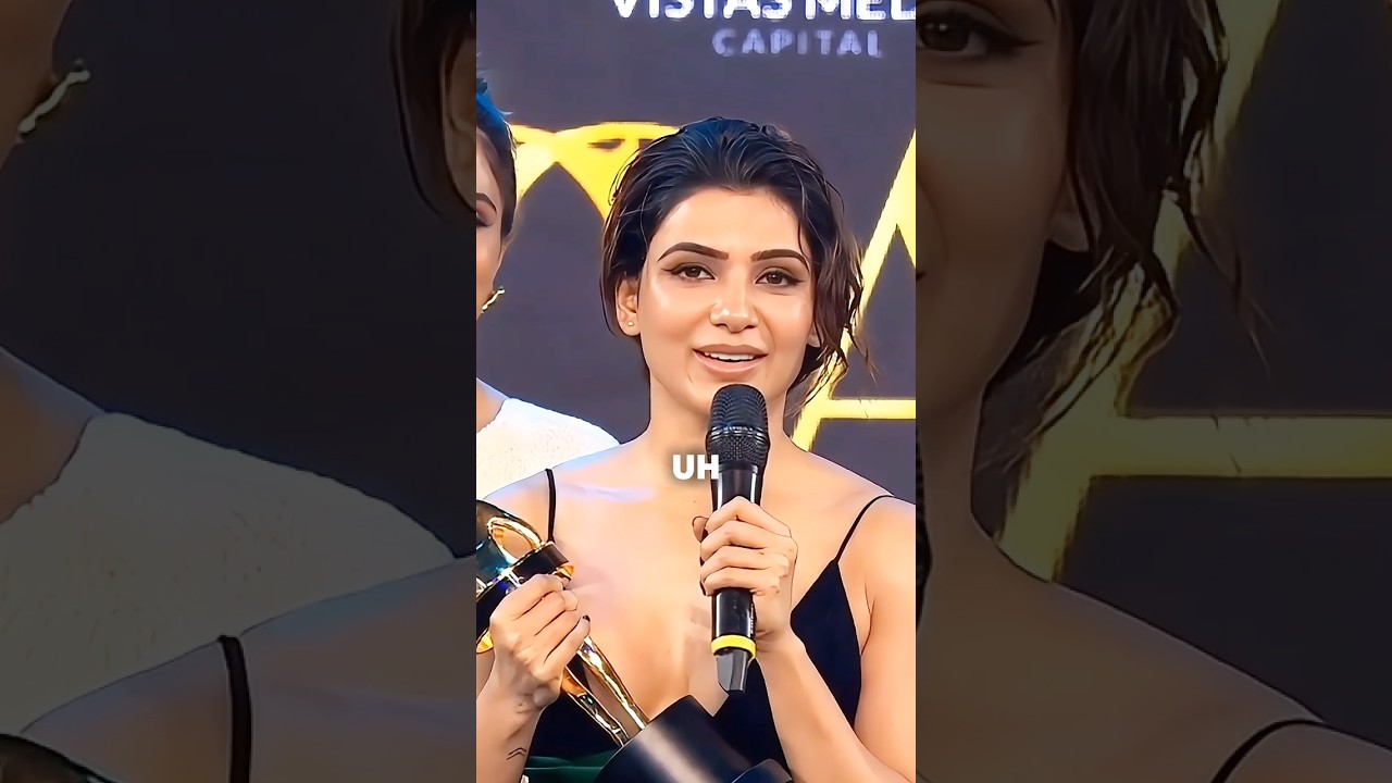 Samantha Ruth Prabhu Winning Speech || Critics&rsquo; Choice Awards #samantha #fpy #shorts