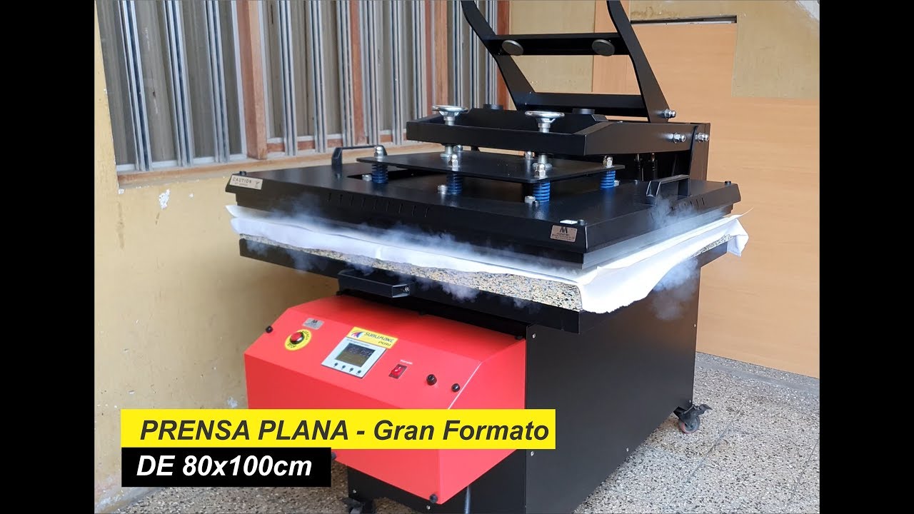 Prensa de Calor Gran Formato 100x80 cm para Sublimacion