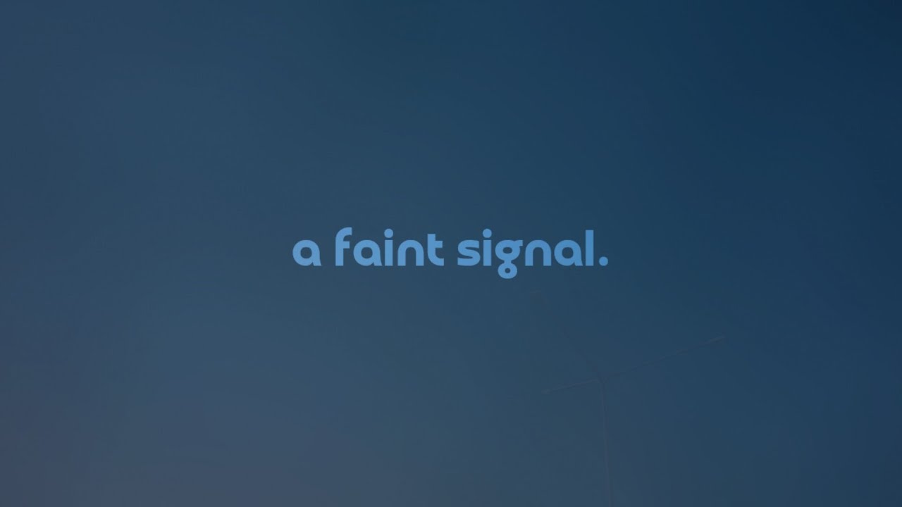 a faint signal by infinity frequencies — but it's a + slowed version.