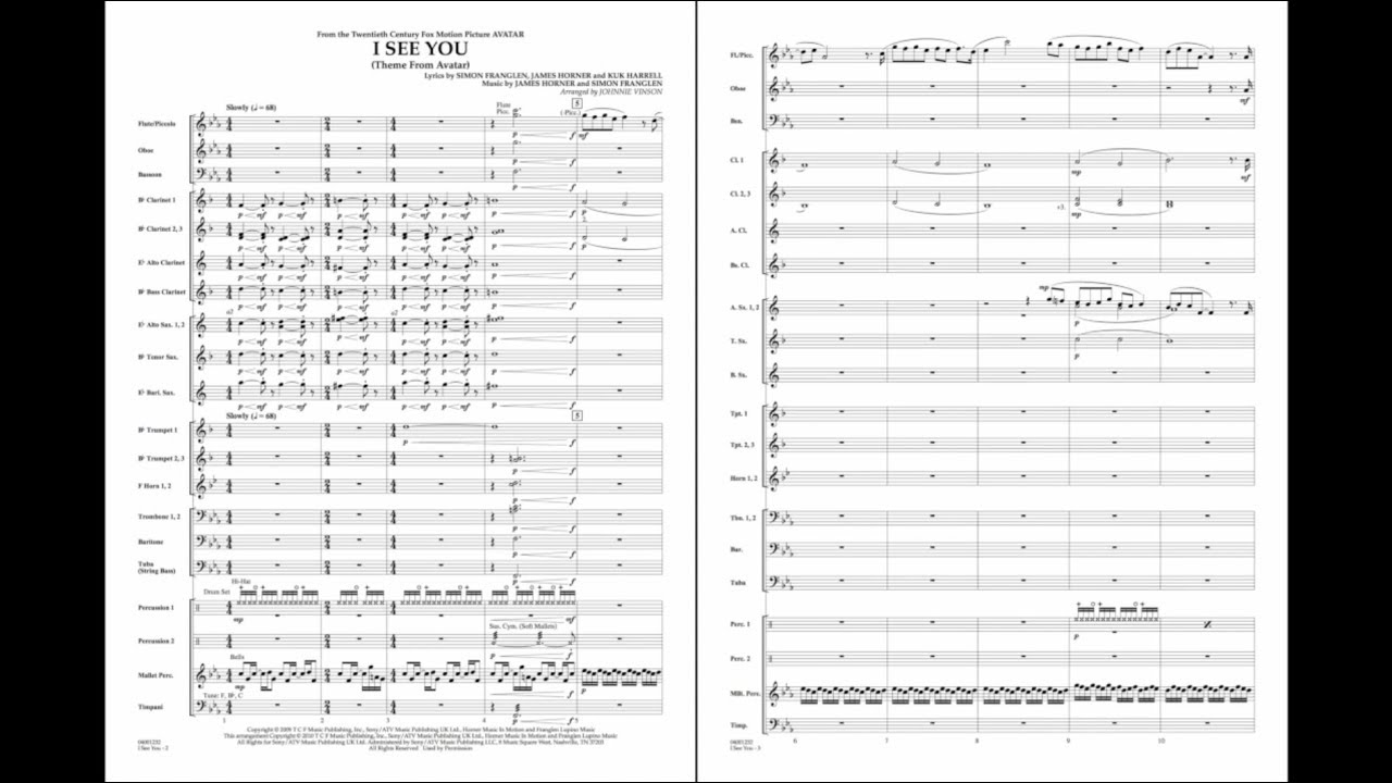 I See You (Theme from Avatar) arr. Johnnie Vinson