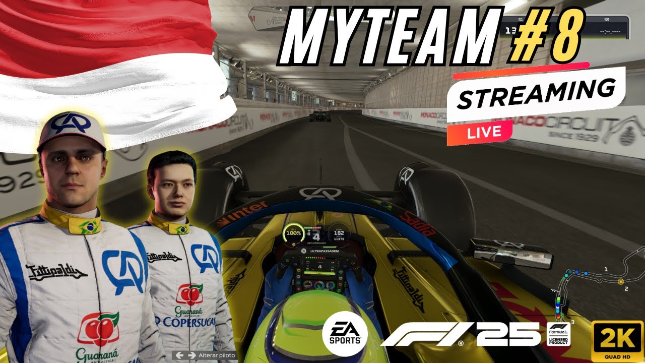 A COPERSUCAR Está de Volta no F1 25 | Equipe Brasileira no MyTeam em 2K Gp de Mônaco!