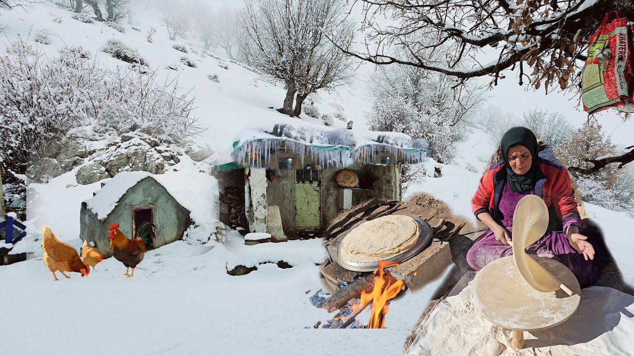 Recipe for making great traditional bread on snowy days with Farideh Khanum