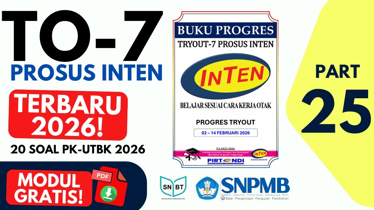 Wajib Latihan! 20 Soal PK UTBK SNBT 2026 – TO 7 Inten Terbaru (Tanpa Les)