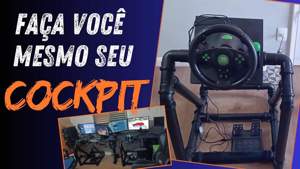 Vídeo Tutorial | COCKPIT Caseiro de PVC: Fácil, Rápido e Barato 🤩