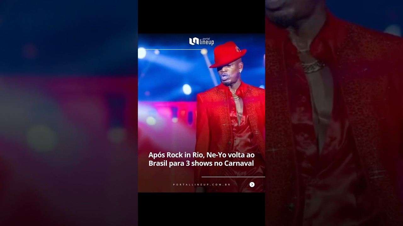 Após Rock in Rio, Ne-Yo volta ao Brasil para 3 shows no Carnaval 