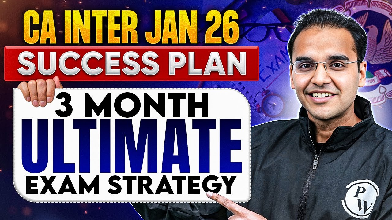 🚀 CA Inter Jan 2026 Exam Strategy 🔥| Last 3 Months Master Plan Students MUST Know! | CA Nitin Goel