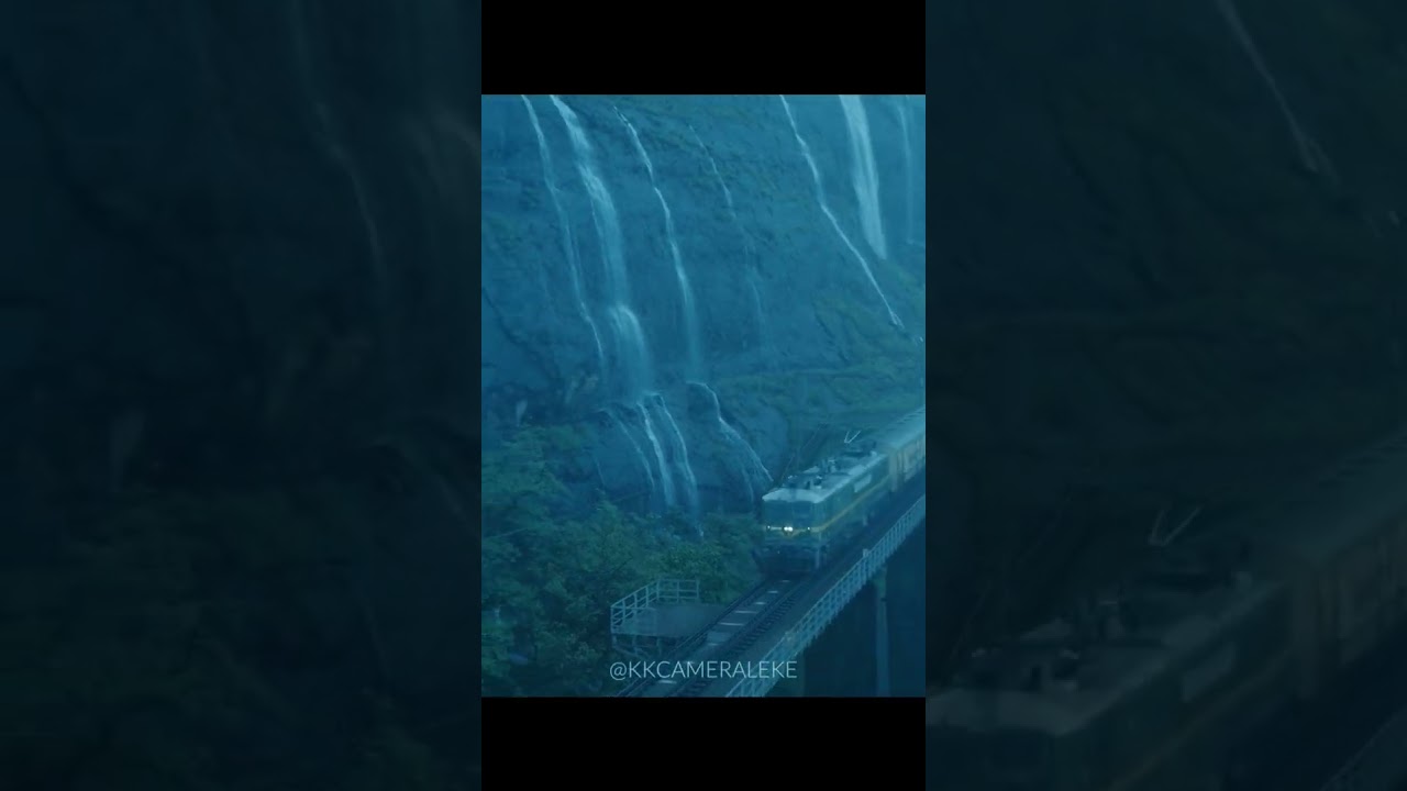Train Journey in monsoon is full of mesmerizing views.🌱🍃🌧️ .