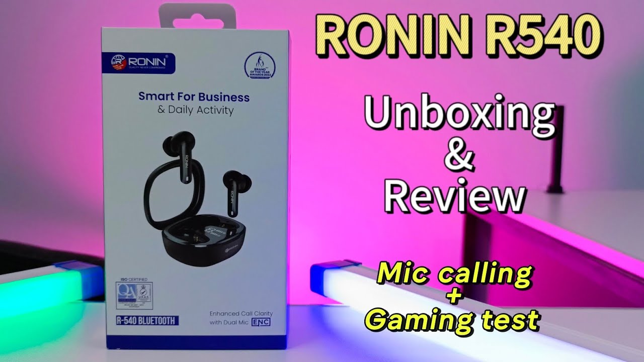 Ronin R540 earbuds review and Unboxing | PUBG latency test and sim calling test | Should you buy?