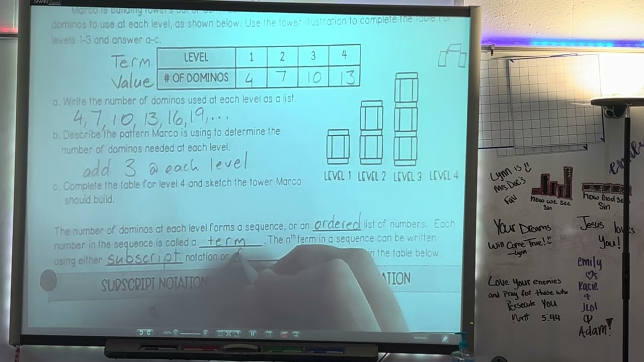 11-1 Intro to Arithmetic Sequences Part 1