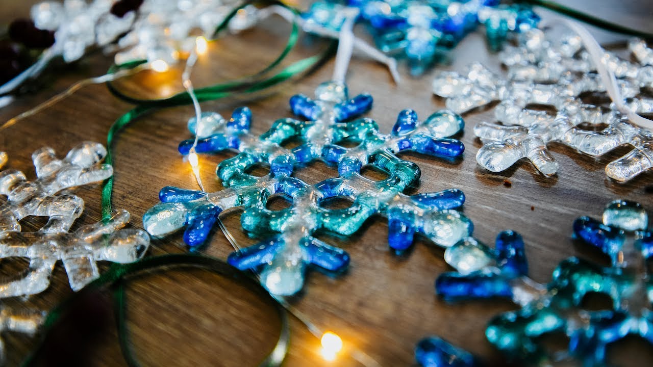 How To Make Glass Snowflake Decorations