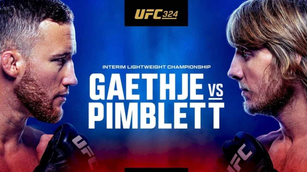 UFC 324 LIVE GAETHJE VS PIMBLETT LIVESTREAM & FULL FIGHT COMPANION