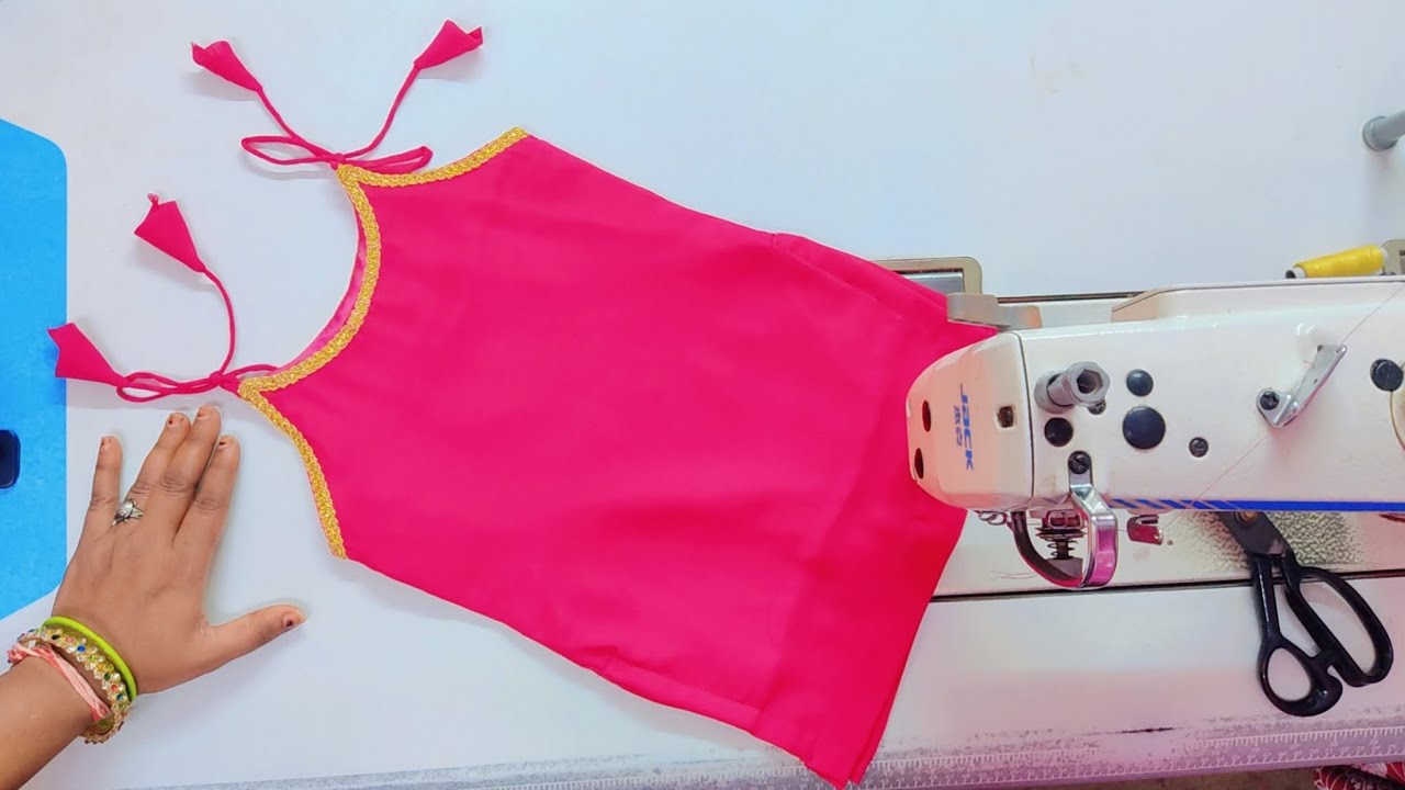 Trending Baby Step Kurti Cutting✂️And Stitching || 4-5 Years Baby Kurti Cutting Easy Method Begginer