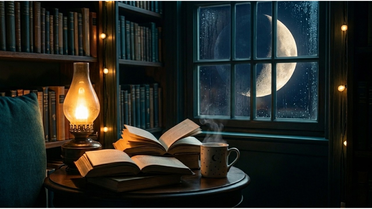 Lilith's LoFi Beats for Deep Focus 🌧️ Midnight Rain & Library Ambience