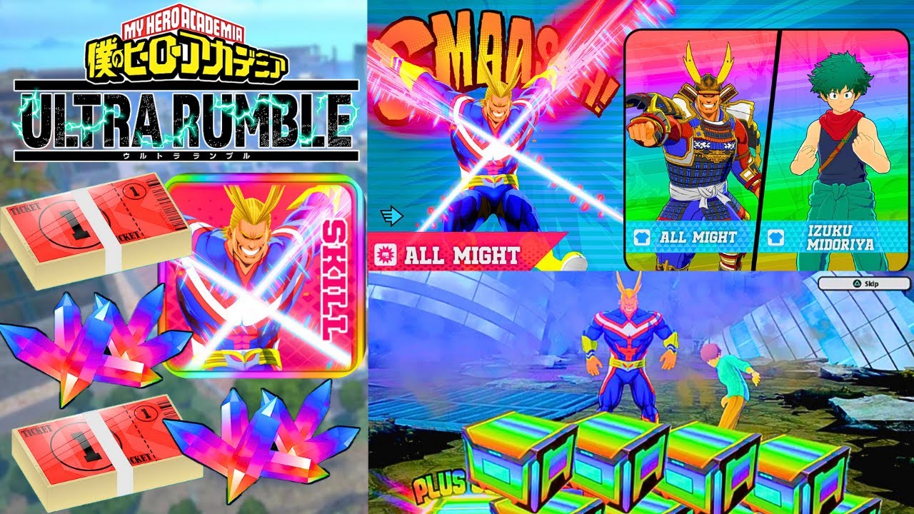 *NEW* RAPID ALL MIGHT SUMMONS MADE ME CRASH OUT! My Hero Ultra Rumble