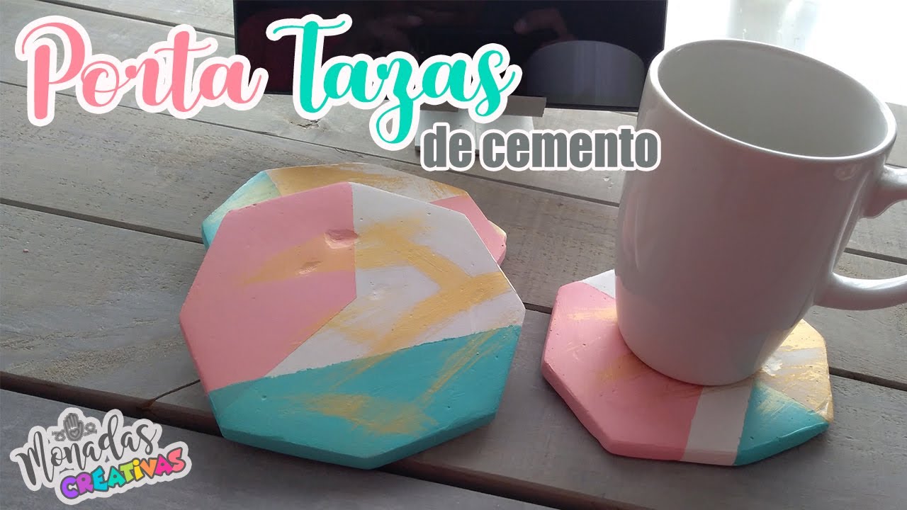 Porta Vasos Super Faciles ♥ Cemento ♥ DIY ♥ Monadas Creativas
