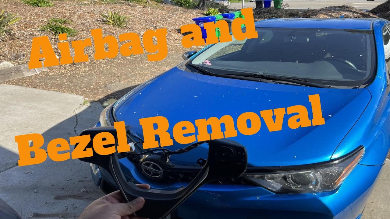 how to remove steering wheel bezel /airbag on a scion / toyota im (steering controls not working)