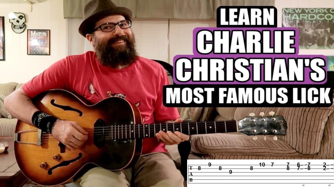 Add This Iconic Charlie Christian Lick into your 12 Bar Blues Playing - w/tabs