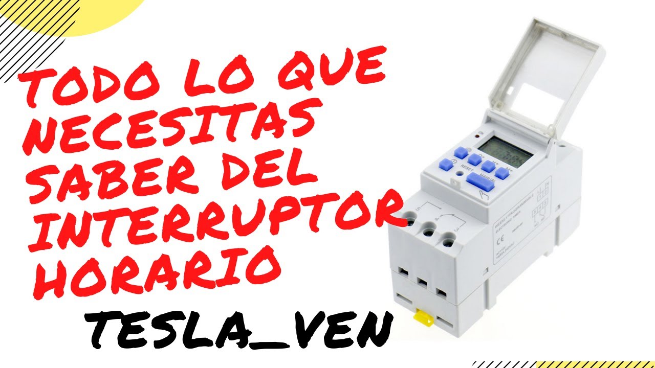 🛑Todo sobre el programador interruptor Horario THC15a. conexión, configuracion
