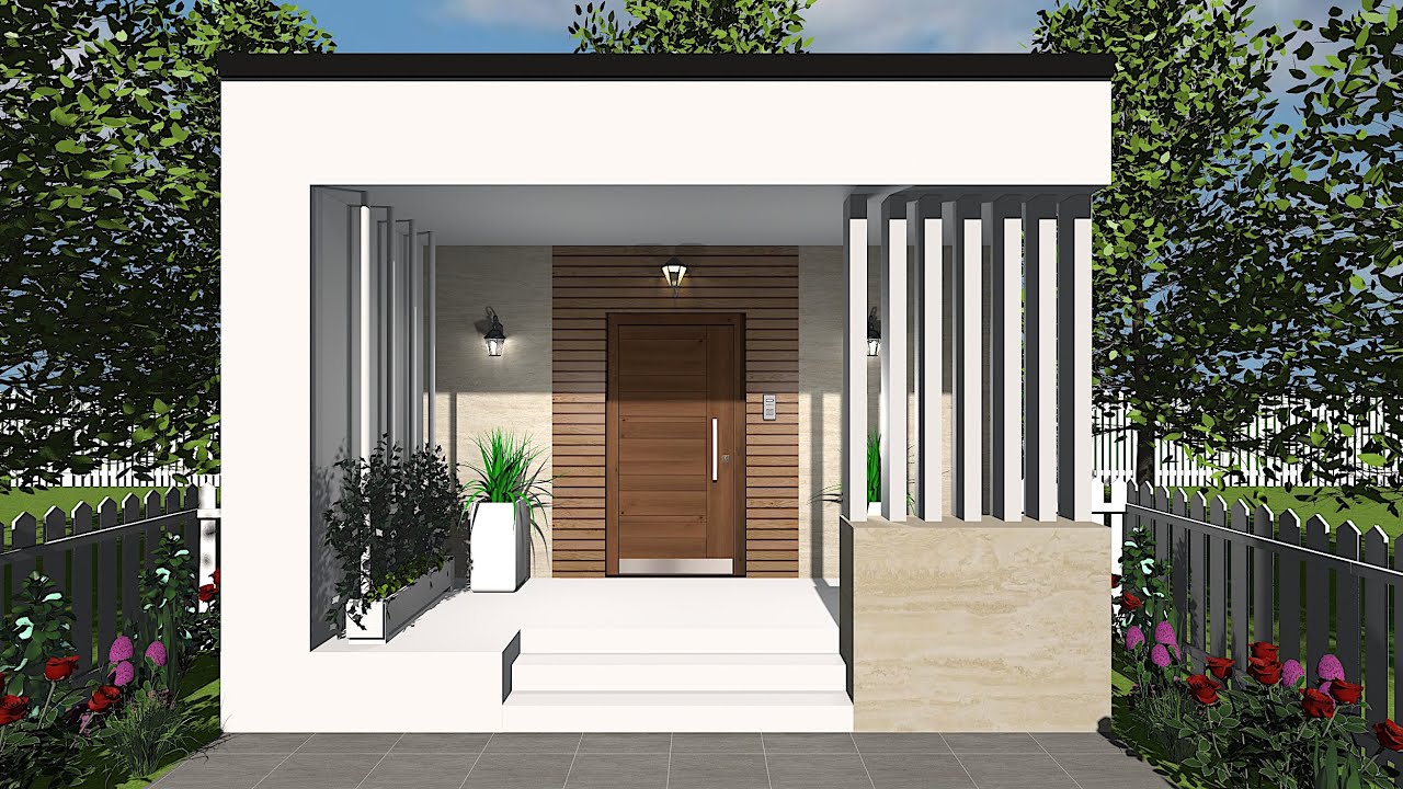 Небольшой, простой в строительстве дом 5х6 метров (30 м²) | План с размерами | Короткое видео