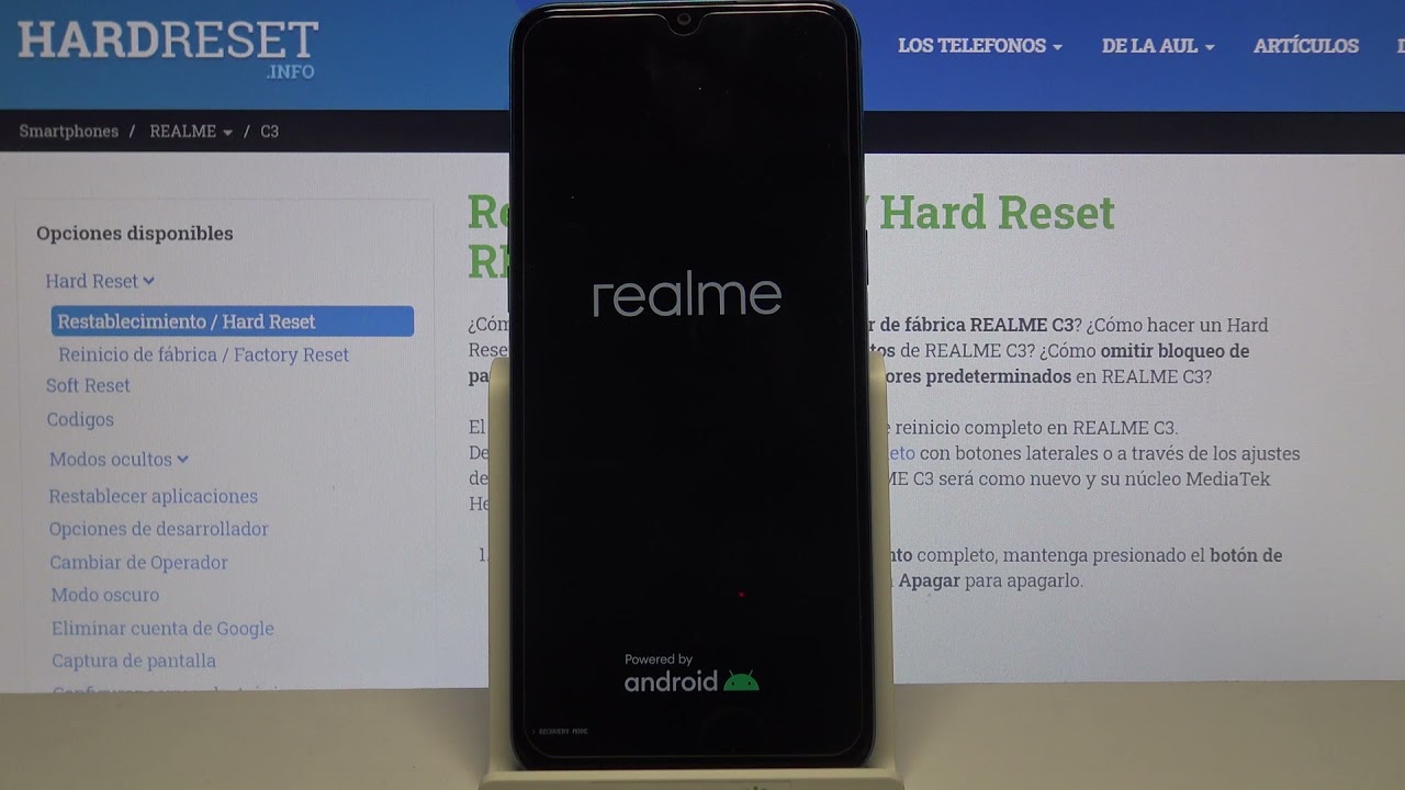 Cómo formatear REALME C3 - resetear desde el modo de recuperación