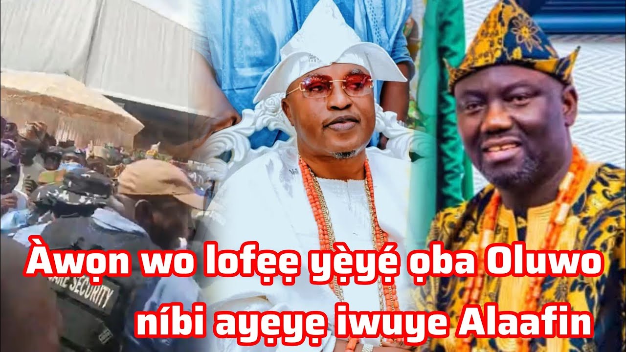 ọba Oluwo tungbayi nibi ayẹyẹ iwuye Alaafin Oyo tuntun loni.