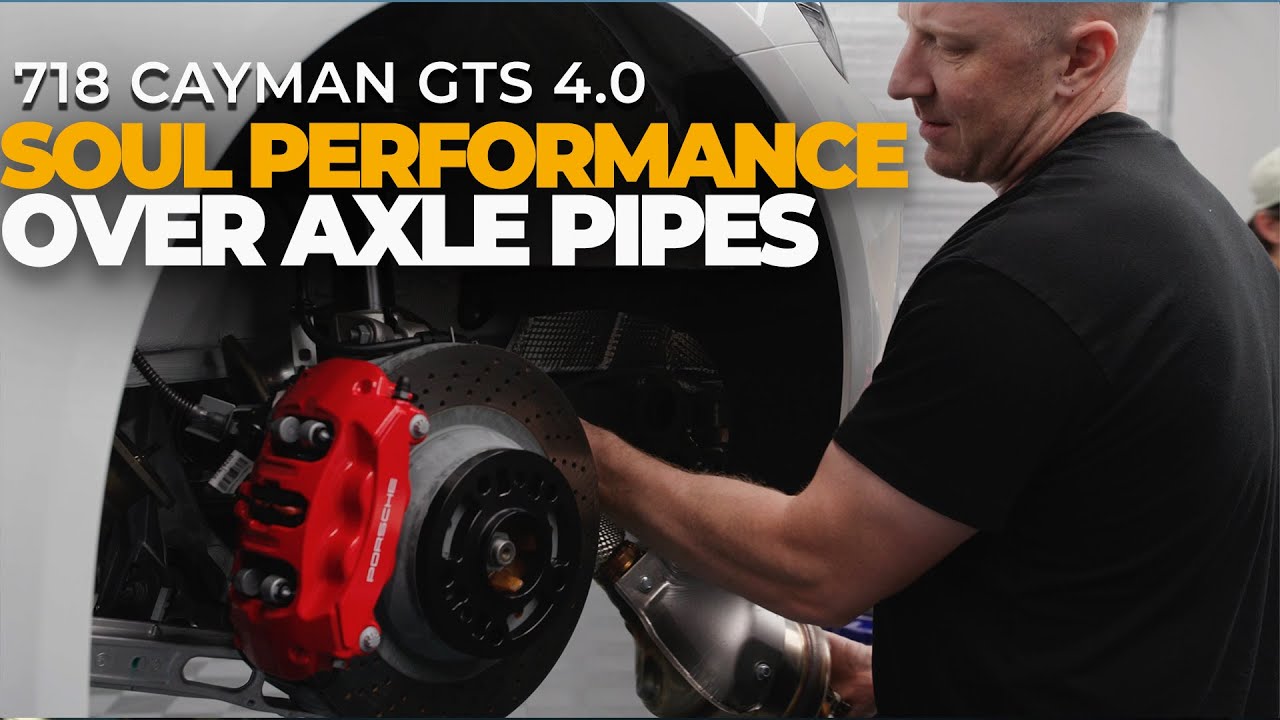 Гараж: Установка Soul Performance Competition на трубы оси на мой Cayman 718 GTS 4.0