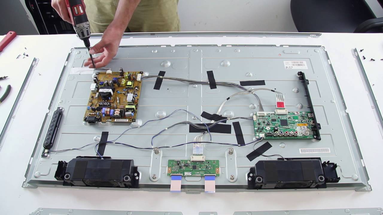 LED Strip Replacement Tutorial - LG 42LN TV - How to Replace the LED Strips No Backlights