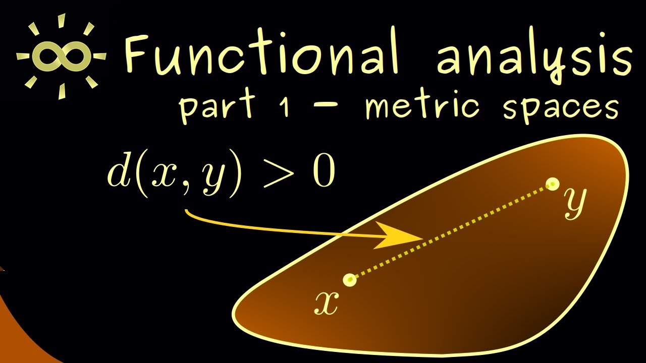 Functional Analysis 1 | Metric Space - How to Measure Distances? [dark version]