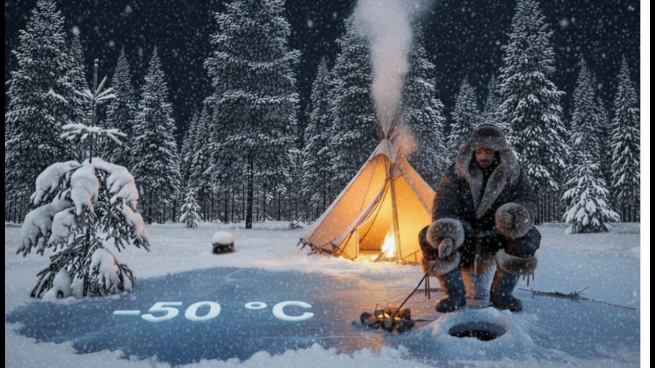 Life at –55°C : Evenki Nomads Taiga | Siberia Forest 2025 | 4K