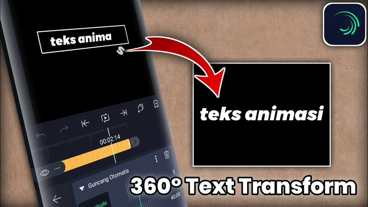 360° Text Transform | Alight Motion Tutorial