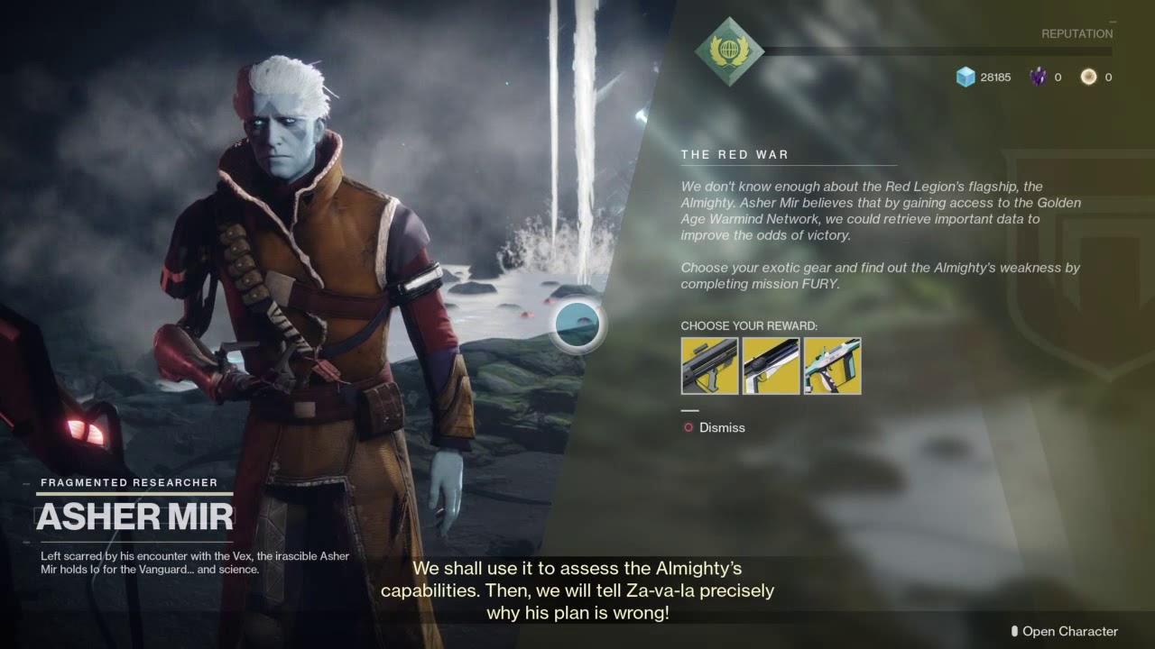Destiny 2 Full Story - Part 036 (Meeting Asher Mir - TheArkAngelOfKaos)