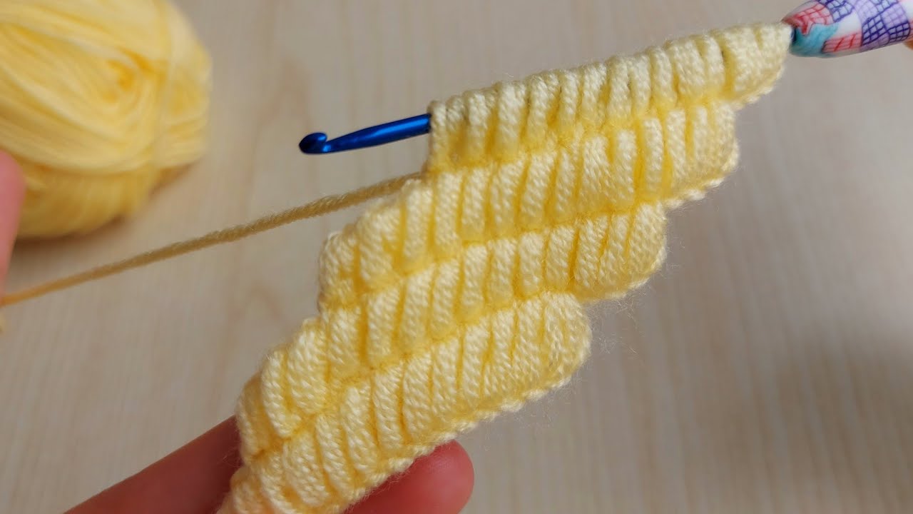 Super Easy Tunisian Knitting  - Tunus İşi Cook Guzel Örgü  Modeli