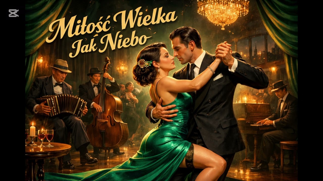 MIŁOŚC WIELKA  JAK NIEBO. Tango lata 50.