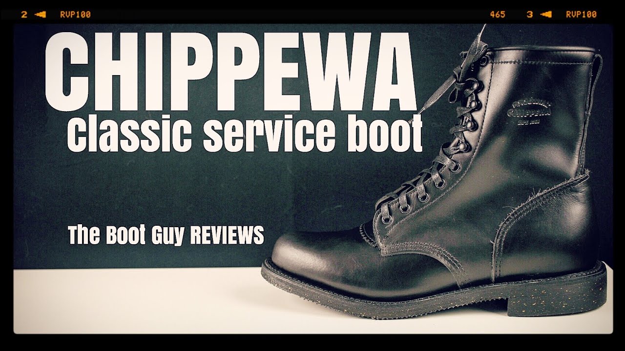 CHIPPEWA MEN'S 8" BLACK WHIRLWIND SERVICE BOOTS Style:1901G20  [ The Boot Guy Reviews ]