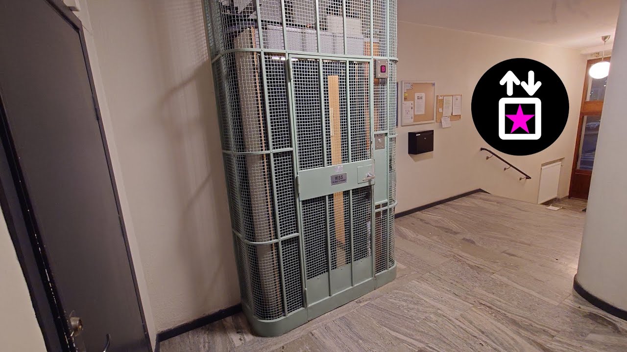 Stockholm, SWE: Modernised by Hissjouren Ekmans - 1942 Gated Traction Elevator at Arkadvägen 1