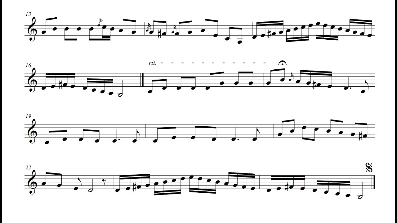 (Transcription) Reşat Aysu - Çargah Peşrev