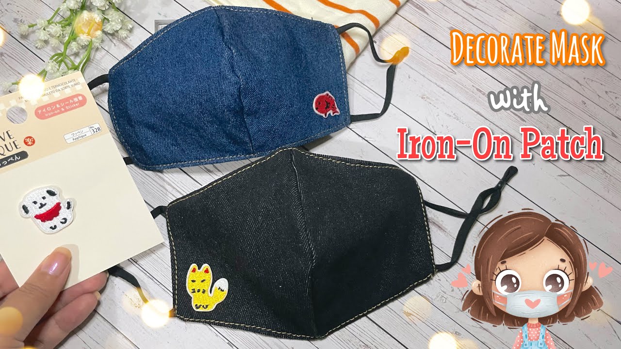 Decorate Daiso Japan Denim Mask 😷 | Iron-on Patches