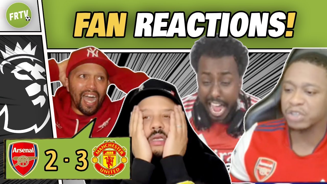 ARSENAL FANS HEARTBROKEN 😭 Late COLLAPSE as United STEAL 3-2 Win at Emirates | FAN REACTIONS