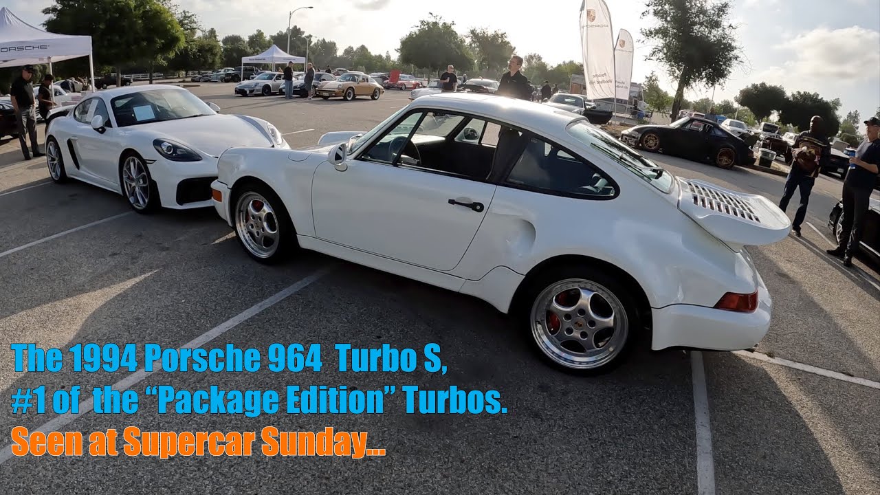 The 1994 Porsche 964  Turbo S,#1 of  the “Package Edition” Turbos. Seen at Supercar Sunday...