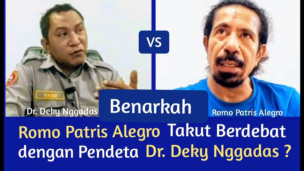 Benarkah Romo Patris Alegro Takut Berdebat dengan Dr  Deky Nggadas Verbum Veritatis Logika Katolik