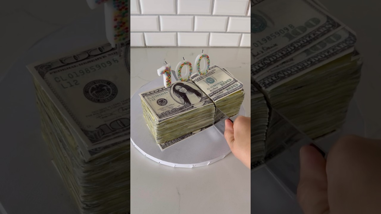 Stack of money cake! How did it turn out?