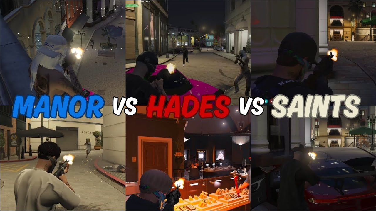 Manor vs Hades vs Saints At Jewelry Store | Multi POV | NoPixel 4.0 GTA RP