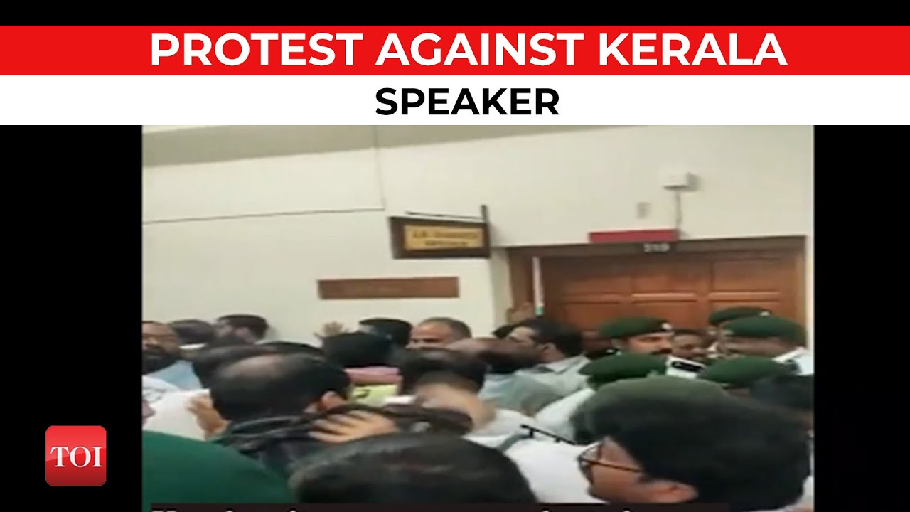 'Speaker should show justice': Kerala Assembly witnesses unprecedented protest against Speaker