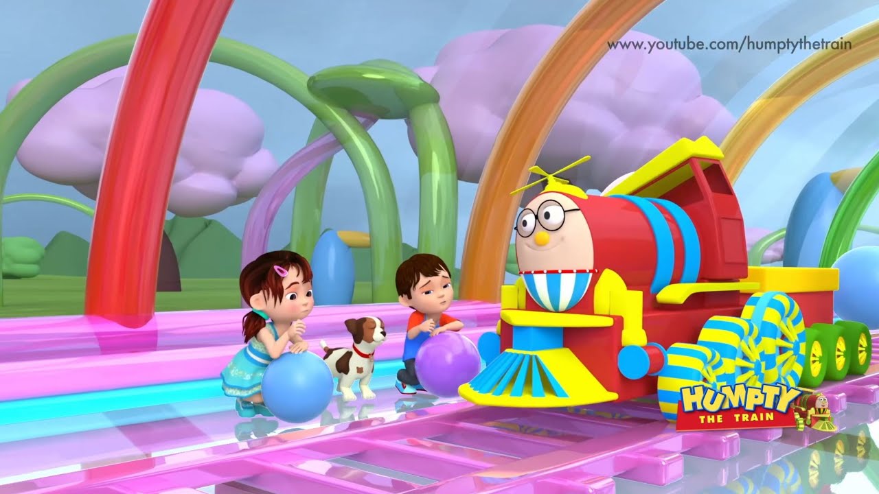 Humpty Train in the Colourful Rainbow Tunnel 🚂🌈 | 20 Minutes Kids Songs, Rhymes & Learning Videos