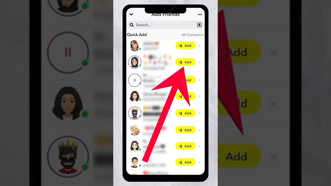 Snapchat par friend request kaise bheje 😱 How to send friend request on snapchat 2025 | #shorts