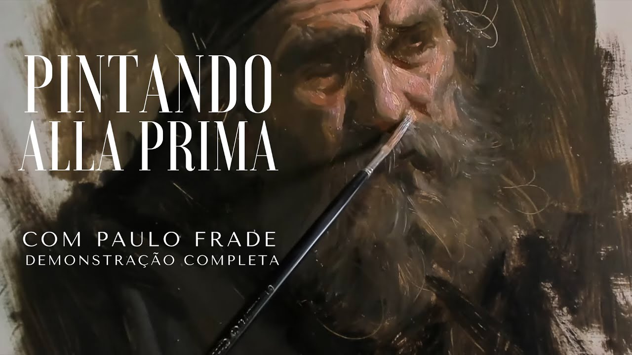Live #77 - Pintando retrato ao vivo com Paulo Frade  - DEMONSTRAÇÃO COMPLETA